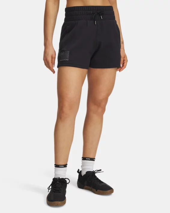 UA Freedom Fleece Womens 3 Shorts