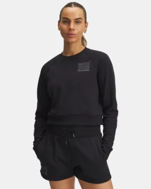 UA Rival Freedom Womens Crop Crew