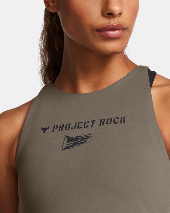 Project Rock Veterans Day Womens Fitted Tank - Image 4