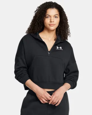 UA Icon Fleece Womens Oversized Zip
