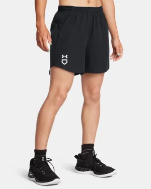 UA Utility Softball Womens 4.75 Shorts