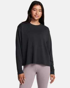 UA Heavyweight Boxy Womens Cropped Long Sleeve