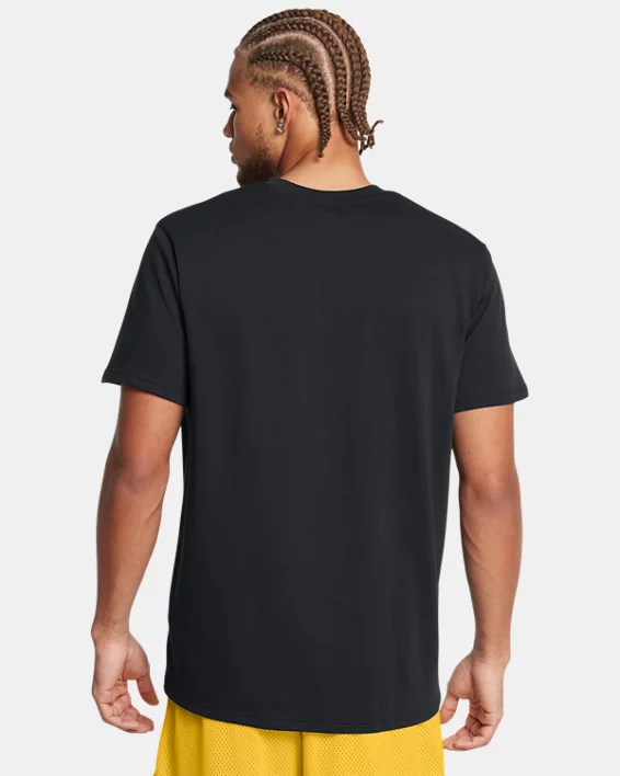 Curry Logo Heavyweight Mens T-Shirt - Image 2