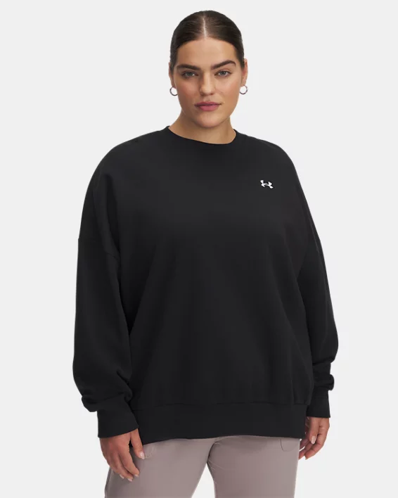 UA Rival Fleece Womens Oversized Crew