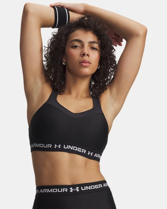 UA Crossback High Strappy Womens Sports Bra - Image 3