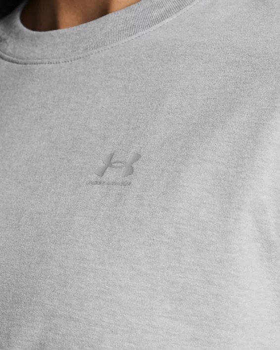 UA Boxy Crop Simple Womens Short Sleeve - Image 3