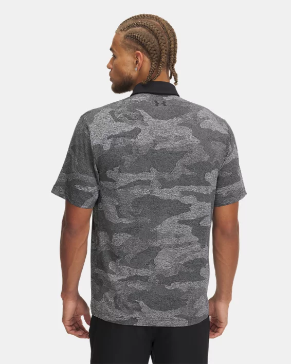 UA Playoff Camo Jacquard Mens Polo - Image 2