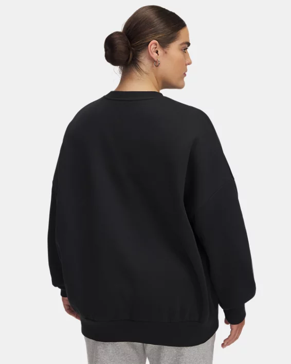 UA Rival Fleece Womens Oversized Crew - Image 2
