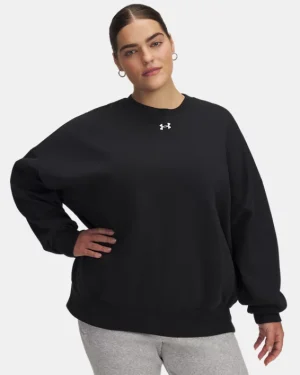 UA Rival Fleece Womens Oversized Crew