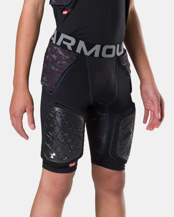 UA Gameday Armour Pro Camo Kids 5-Pad Girdle - Image 2