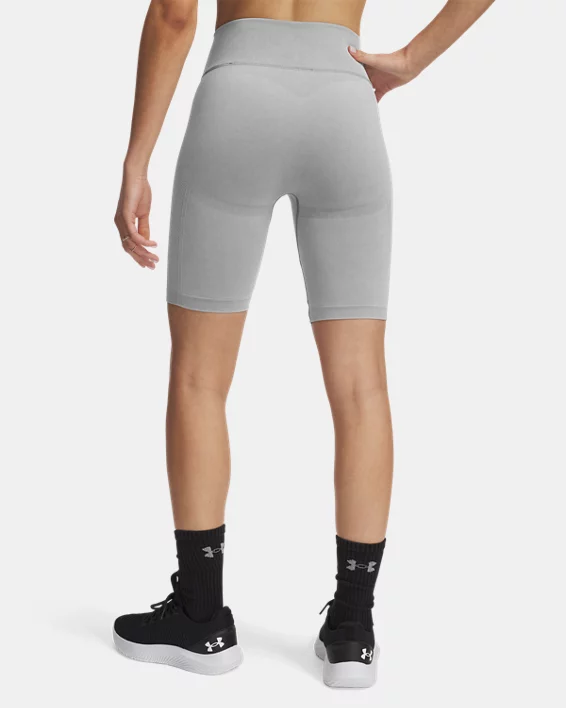 UA Vanish Seamless Washed Womens 7 Shorts - Image 2