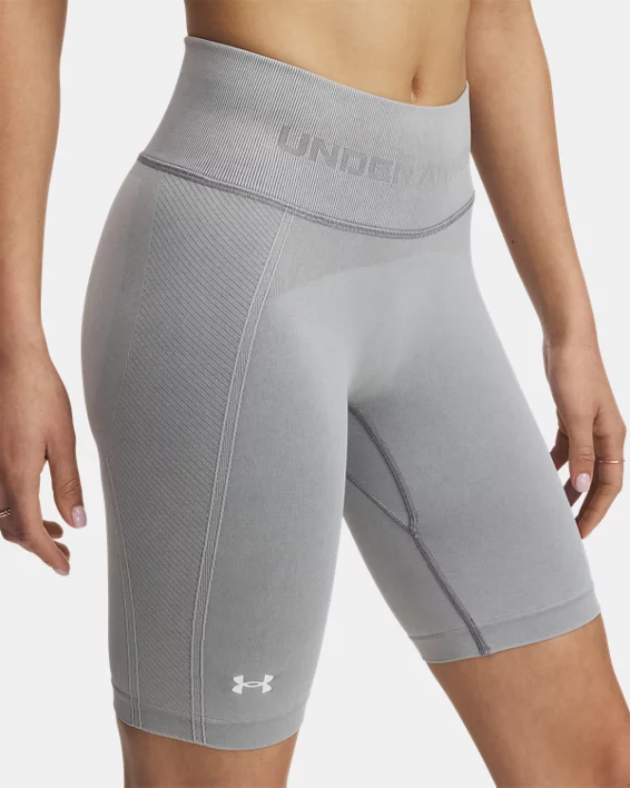 UA Vanish Seamless Washed Womens 7 Shorts - Image 4