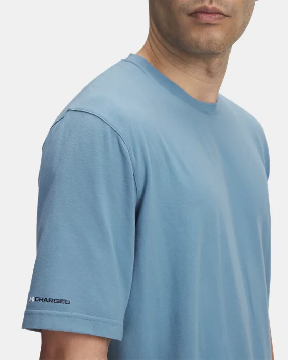 UA Icon Charged Cotton Mens Short Sleeve - Image 3