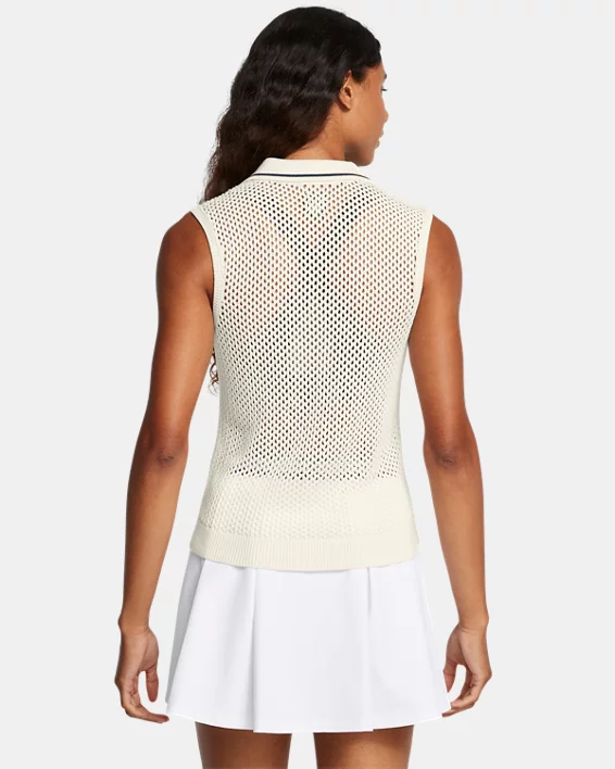 UA Premier Sleeveless Sweater Womens Polo - Image 2