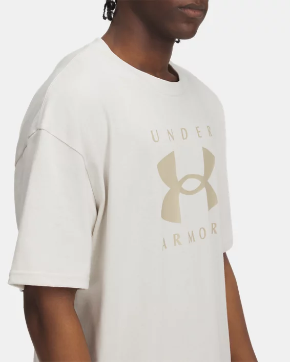 UA Heavyweight Branded Mens Oversized Short Sleeve - Image 3