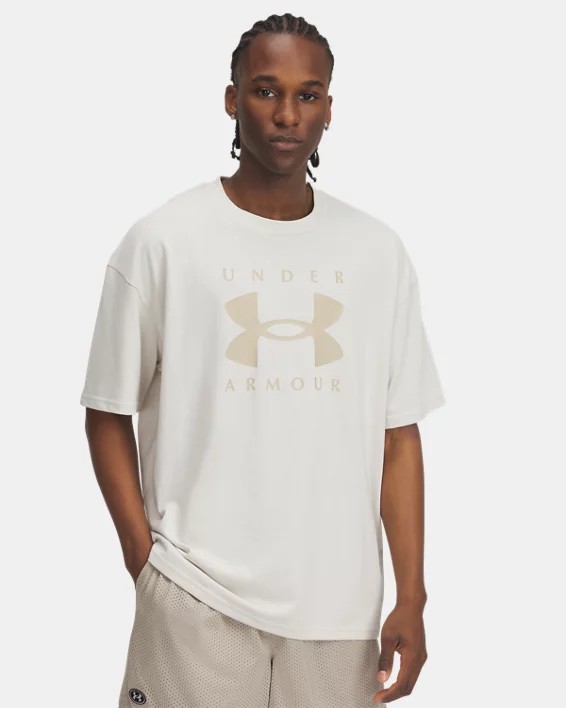 UA Heavyweight Branded Mens Oversized Short Sleeve