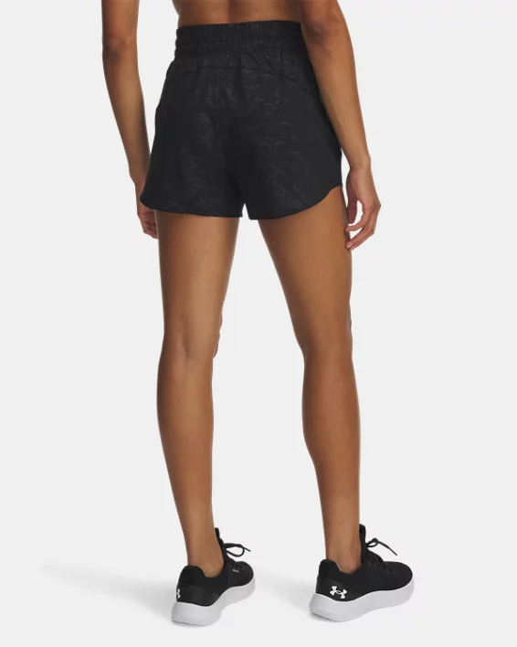 UA Vanish Emboss Womens 3 Shorts - Image 2
