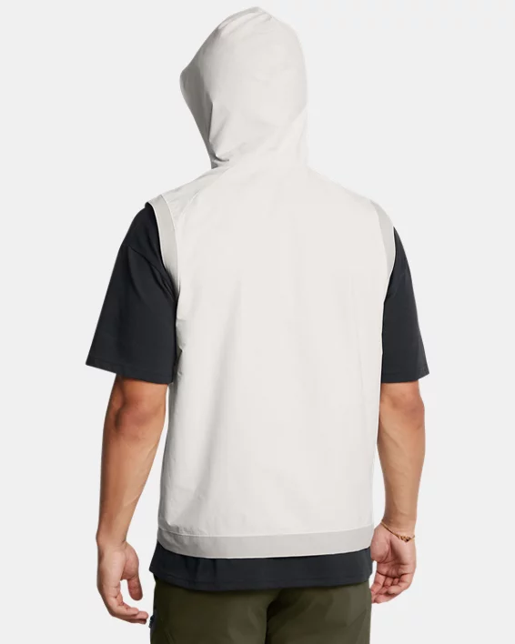 Curry Sleeveless Mens Hooded Vest - Image 2