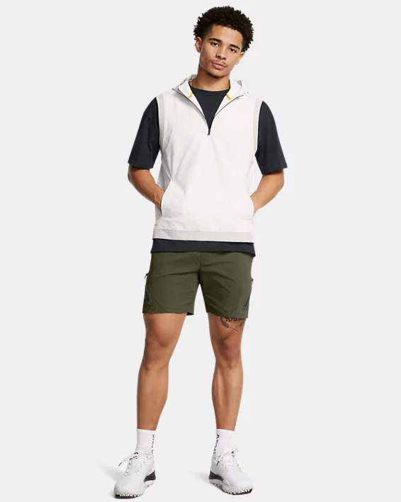 Curry Sleeveless Mens Hooded Vest - Image 3
