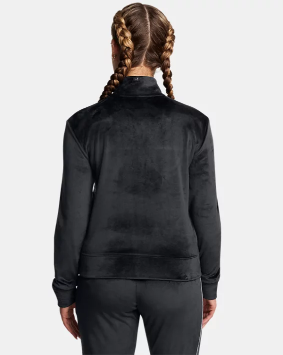 UA Velour Womens Track Jacket - Image 2