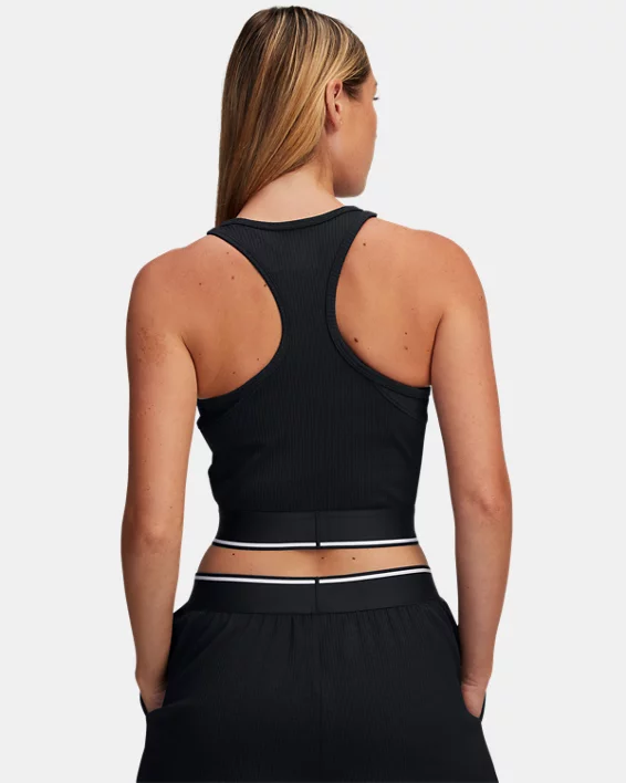 UA Meridian Rib Branded Womens Tank - Image 2