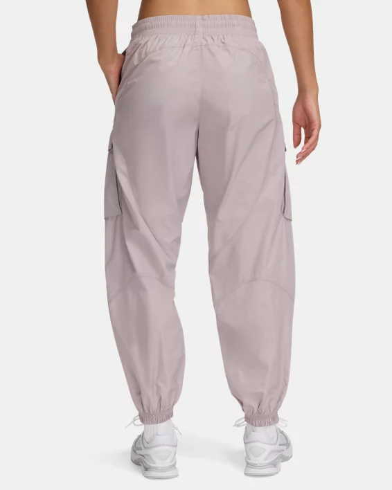 UA Unstoppable Woven Sheen Womens Cargo Pants - Image 2