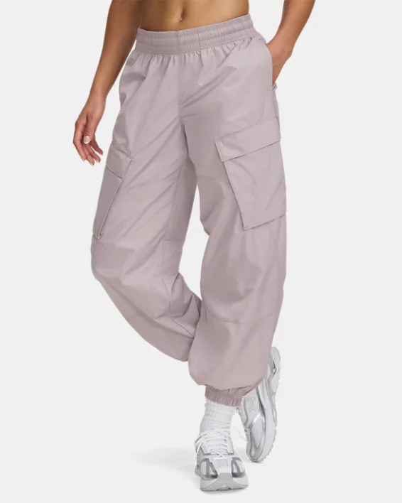 UA Unstoppable Woven Sheen Womens Cargo Pants