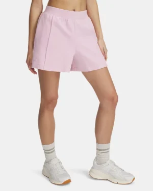 UA Unstoppable Fleece Womens 4 Shorts