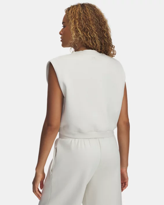 UA Unstoppable Fleece Womens Sleeveless - Image 2