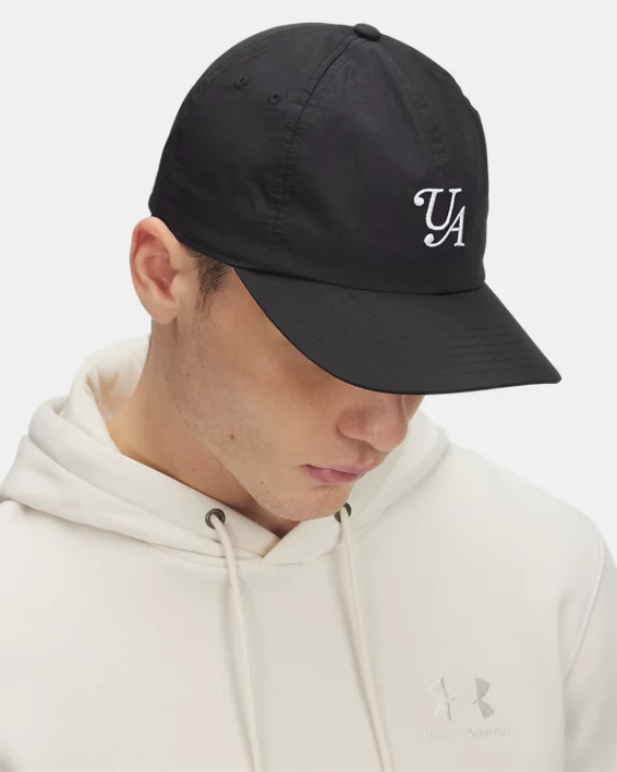 UA Essential Mid Nylon Mens Adjustable Cap - Image 3