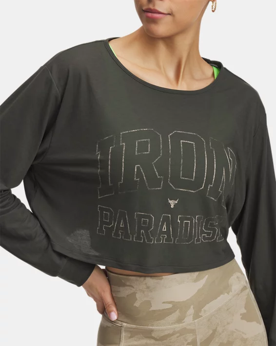 Project Rock Iron Paradise Womens Long Sleeve - Image 4