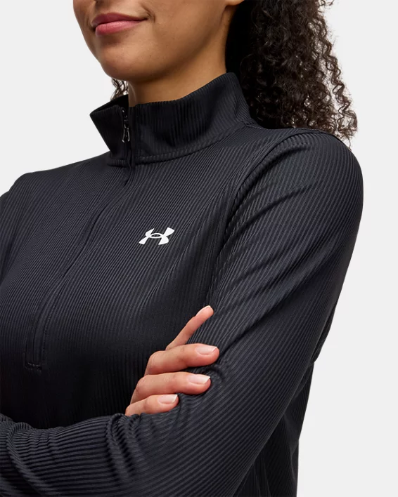 UA Tech Rib Womens Zip - Image 3