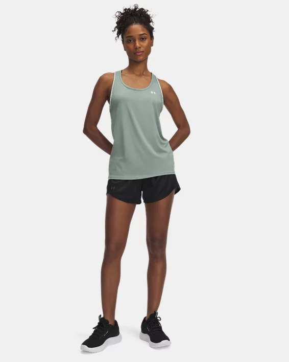 UA Tech Play Up Shine Womens 3 Shorts - Image 3