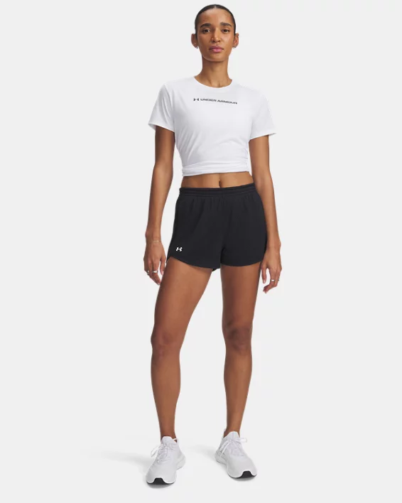 UA Tech Mesh Play Up Womens 3 Shorts - Image 3