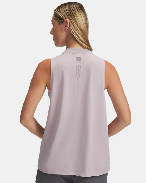 UA Freedom USA Logo Womens Tank - Image 2