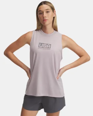 UA Freedom USA Logo Womens Tank
