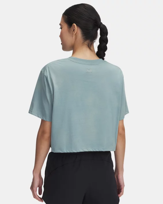 UA Freedom Womens Crop Short Sleeve - Image 2