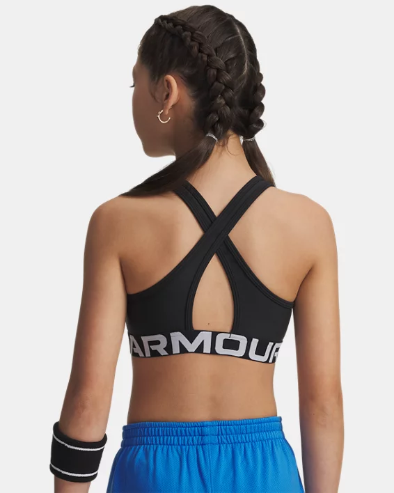UA Crossback Girls' Sports Bra - Image 2