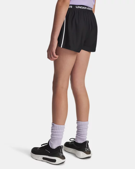 UA Tech Play Up Girls Shorts - Image 2