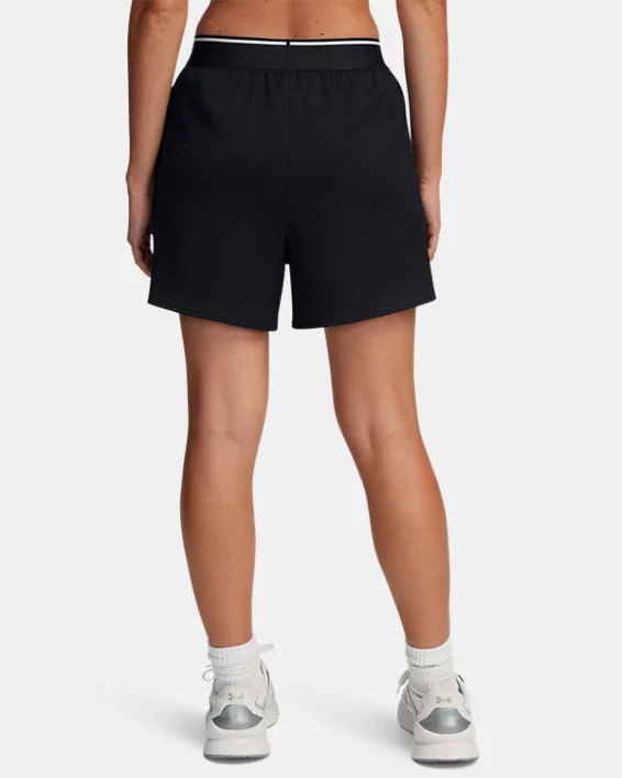 UA Meridian Rib Womens 4.5 Shorts - Image 2