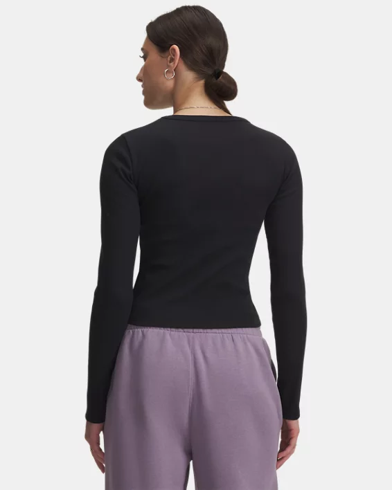 UA Rival Rib Womens Long Sleeve - Image 2