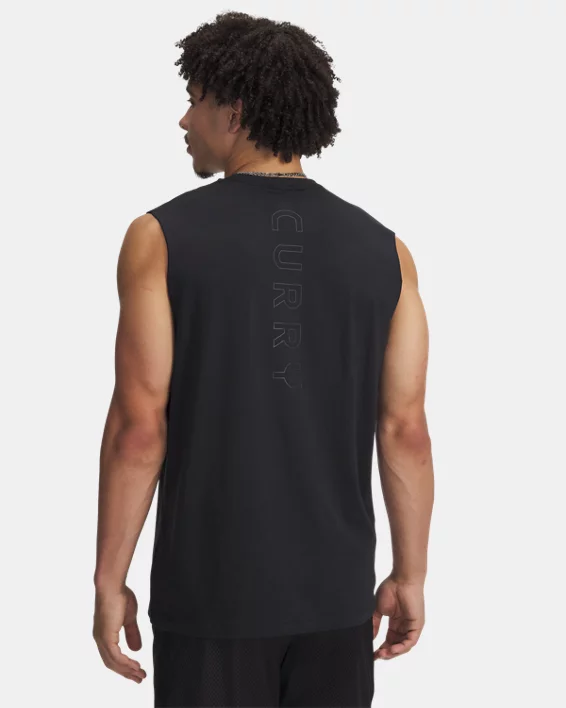 Curry Mens Sleeveless T-Shirt - Image 2