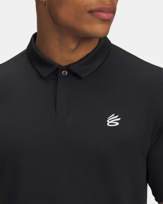 Curry Splash Mens Polo - Image 3