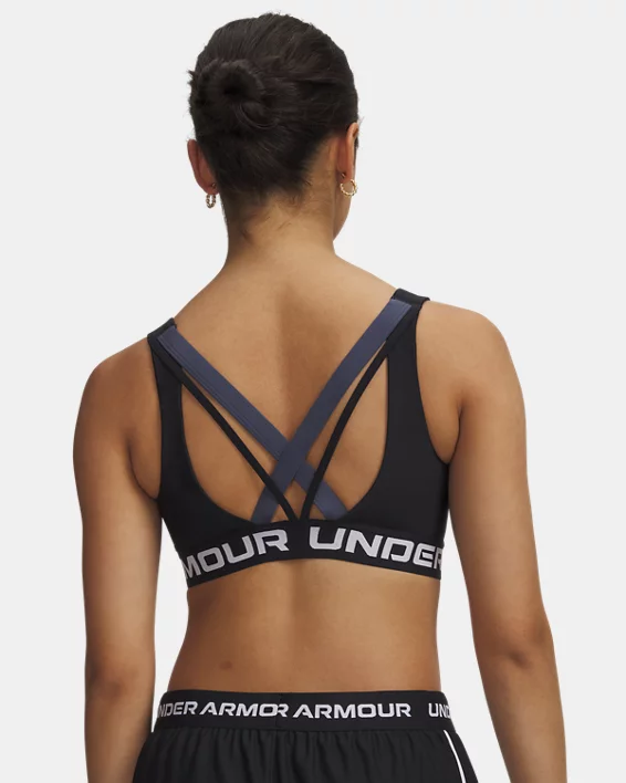 Armour Mid Crossback Strappy Womens Sport Bra - Image 2