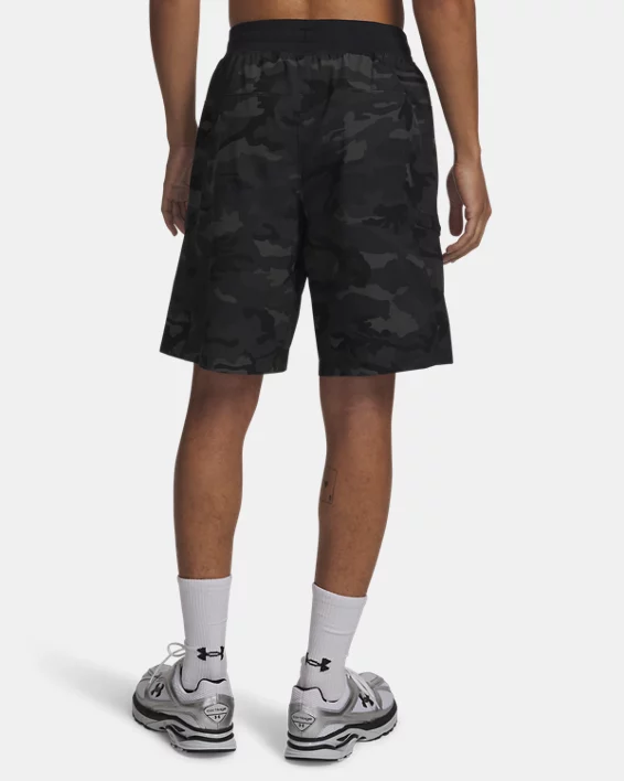 UA Sportstyle Woven Printed Mens 9.5 Cargo Shorts - Image 2