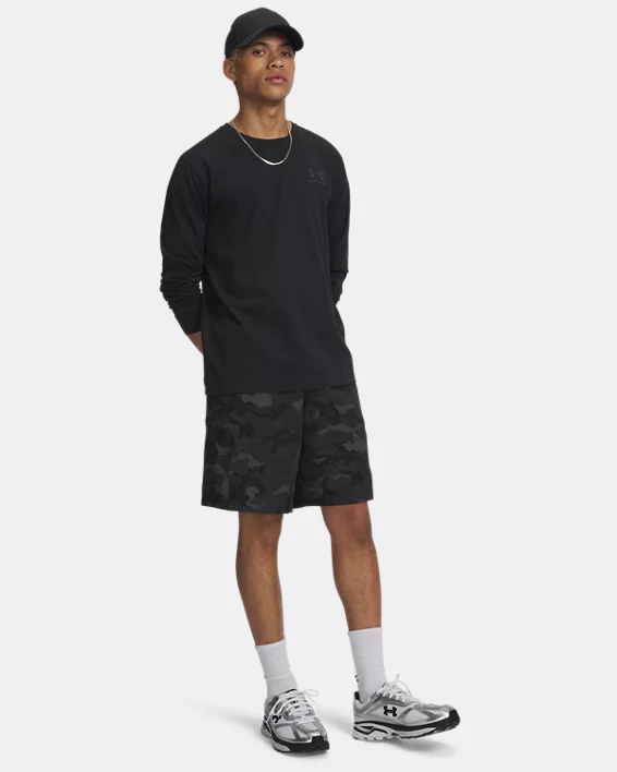 UA Sportstyle Woven Printed Mens 9.5 Cargo Shorts - Image 3