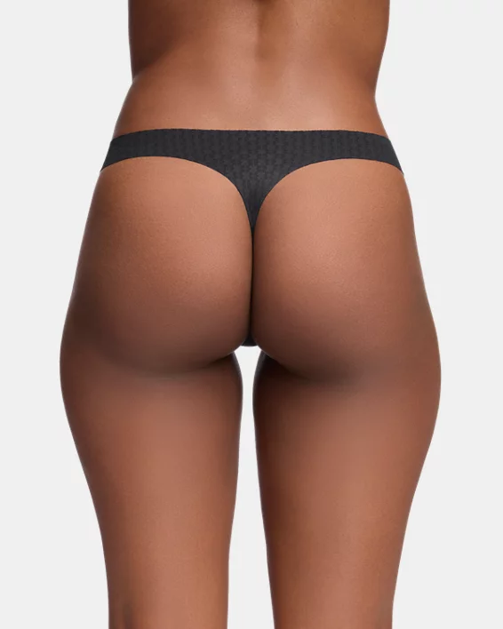 UA Pure Stretch Mesh Womens Thong Underwear - Image 2