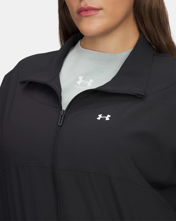 UA Rival Woven Womens Jacket - Image 3