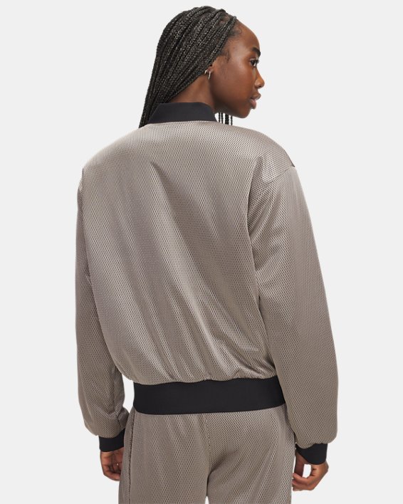 UA Courtside Dazzle Womens Bomber Jacket - Image 2