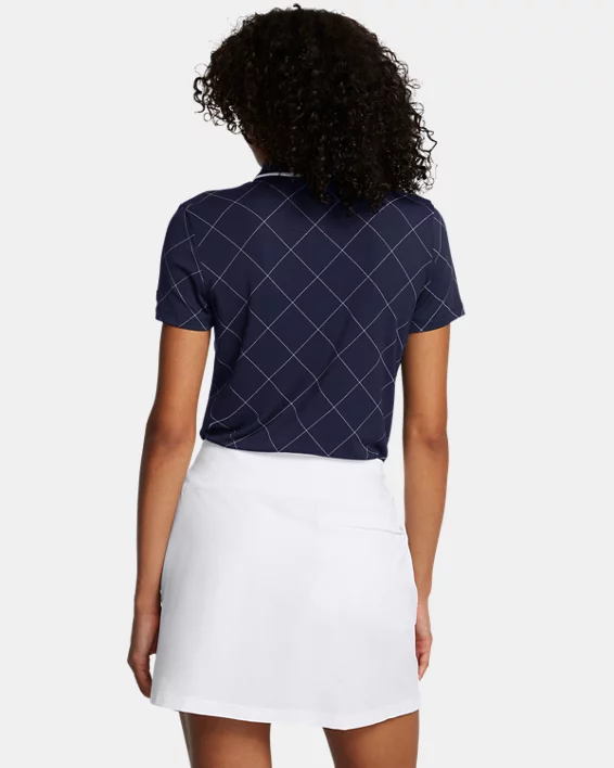 UA Premier Zip Windowpane Womens Polo - Image 2